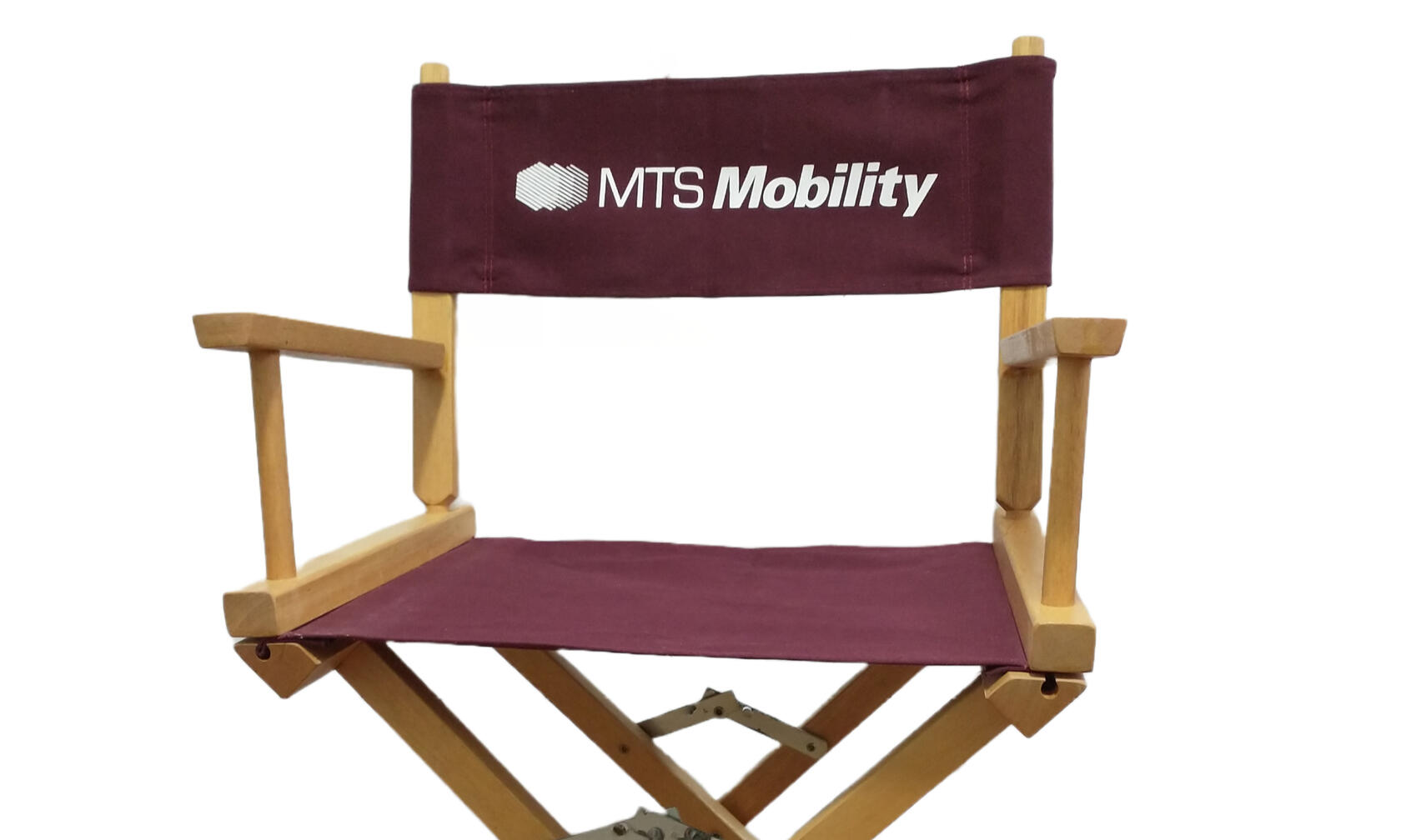 MTS Mobility Corporate Directors Chair. MTS Mobility (Winnipeg, MB), corporate directors chair with imprinted logo.